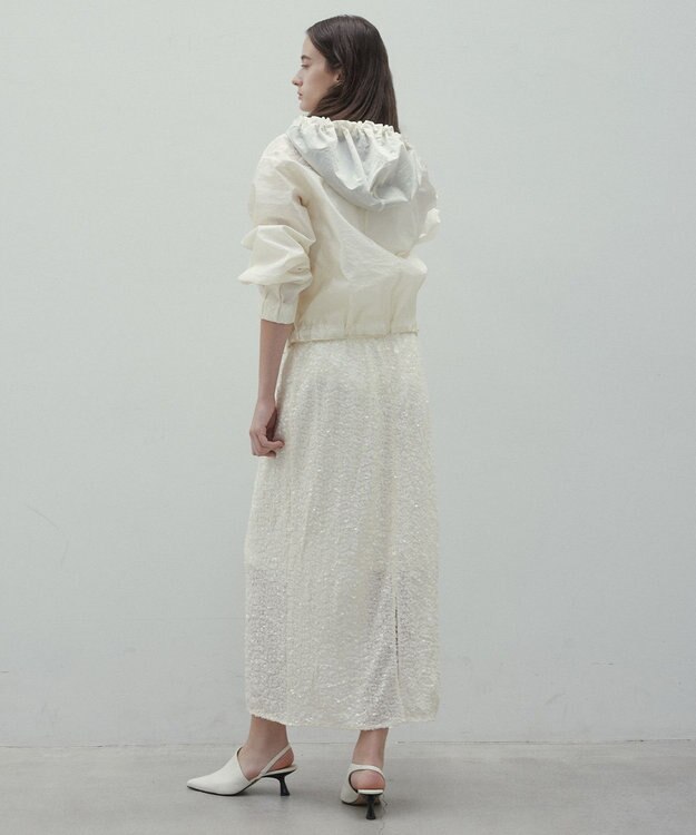 BEIGE， 【洗える・Precious 4月号掲載】GAURA / シアーパーカーブルゾン Meringue