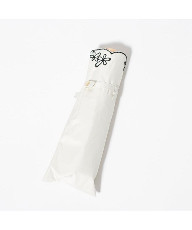 UNBILLION cache nez / プチフラワー刺繍折りたたみ日傘 ホワイト