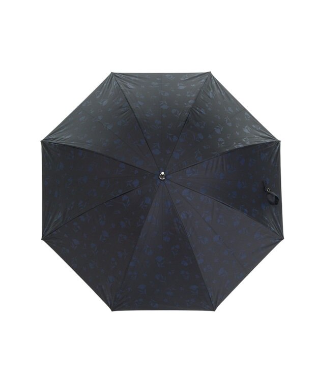 MOONBAT 晴雨兼用日傘 長傘 ボタニカル／遮光 遮熱 UV ブラック