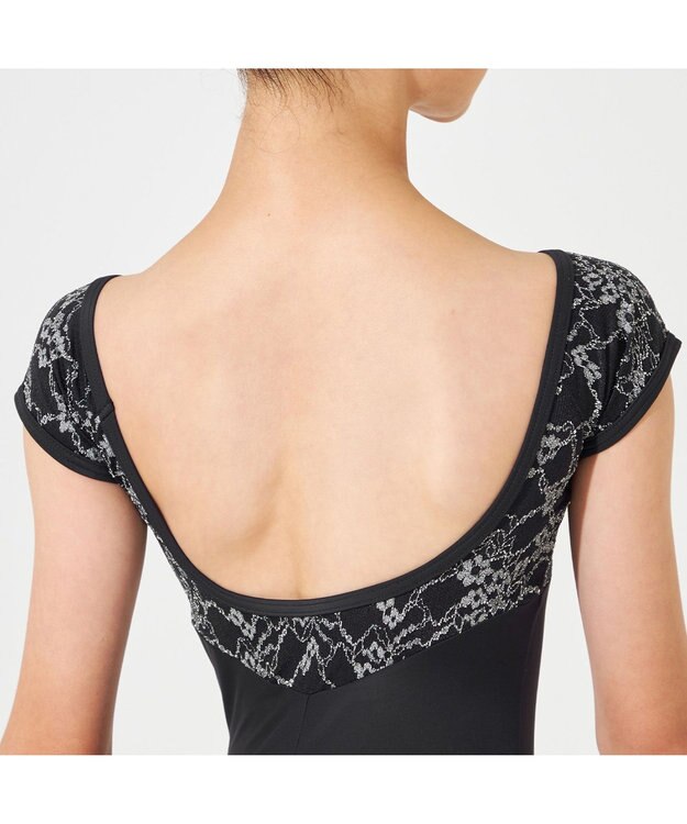 Chacott フレンチスリーブレオタード ブラック