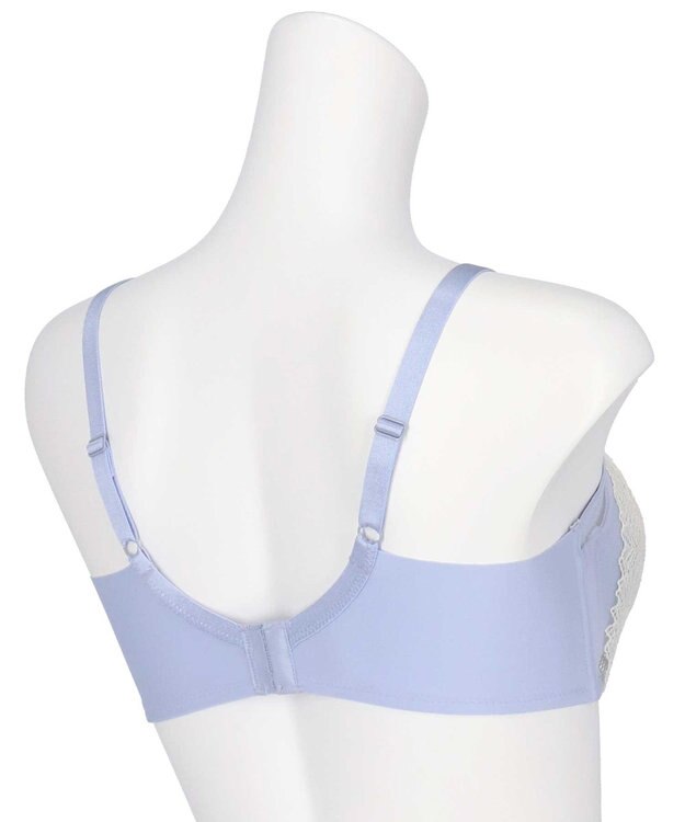 une nana cool さあわたし レース 脇高ブラジャー グレイッシュブルー