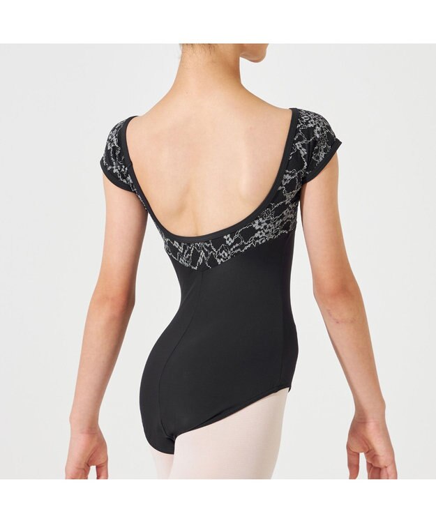 Chacott フレンチスリーブレオタード ブラック