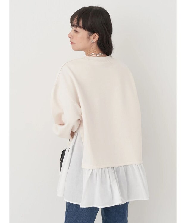 earth music&ecology ダンボールレイヤードチュニック Ivory