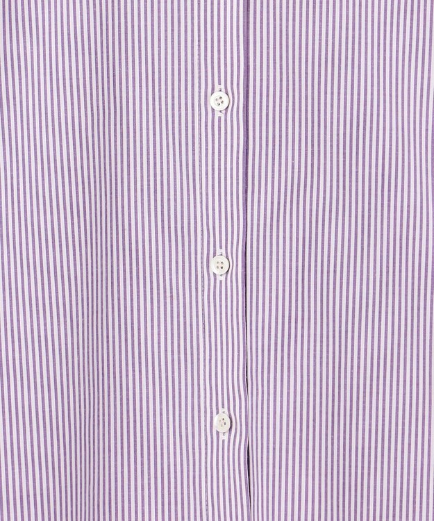 組曲 S 【加藤ローサさん着用】コットンタッチシャーティングボウタイ付き シャツ パープル系1