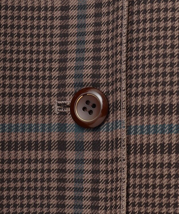 ANY SIS 【美人百花10月号掲載】リバーシブルチェックラップ ワンピース ブラウンチェック×キャメル