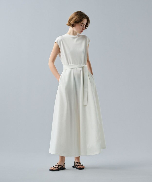 uncrave 【UVケア・接触冷感】ダブルフェイスジャージーワンピース（uncrave STANDARD） ホワイト