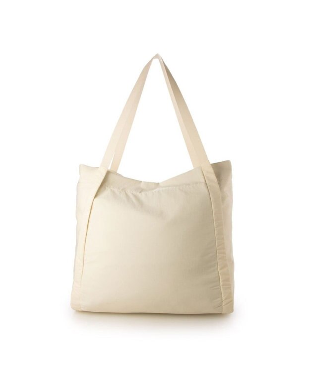 UNBILLION カシュカシュ cachecache / コード編みハンドルビッグナイロントート アイボリー