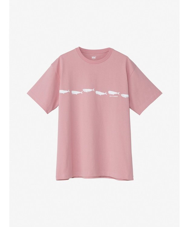 HELLY HANSEN 【速乾・UVカット】ショートスリーブラウンドホエールティー ピンクシェル