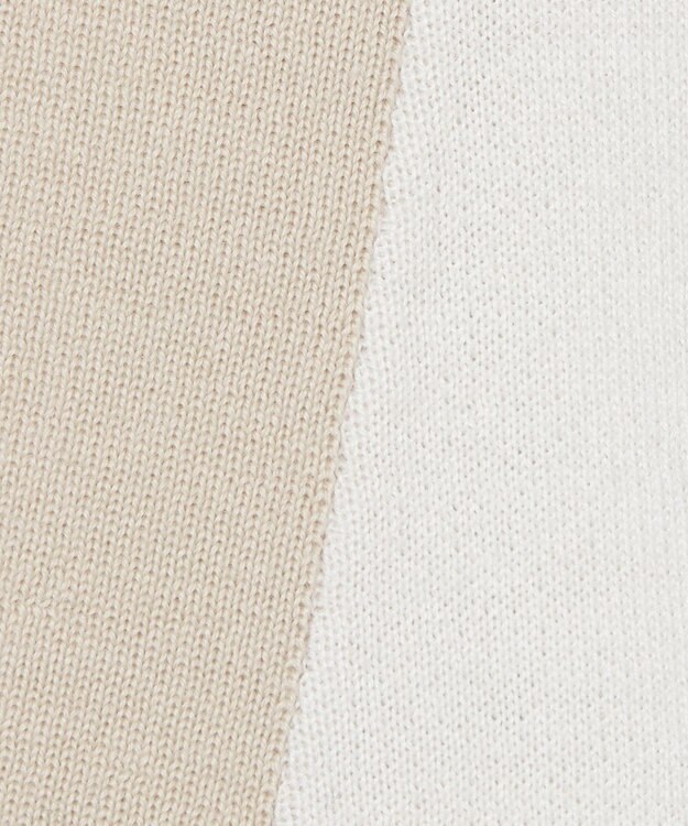 JOSEPH ウールシルクバイカラー　カーディガン Ivory Combo