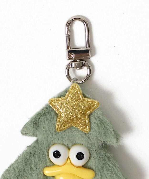 WEGO ミニキラリンツリーモンスターぬいぐるみキーホルダー グリーン