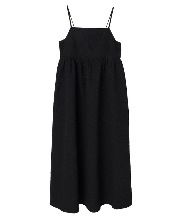 Green Parks ・ＥＬＥＮＣＡＲＥ　ＤＵＥ　フクレキャミワンピース Black