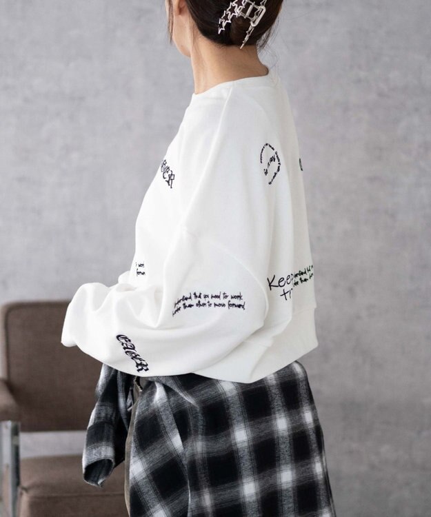 WEGO スクリブルグラフィックスウェット ホワイト