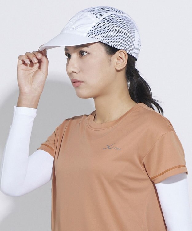 CW-X 【UNISEX】 CW-X ユニセックス メッシュキャップ 汗や熱がこもりにくい HYR470 /ワコール ホワイト