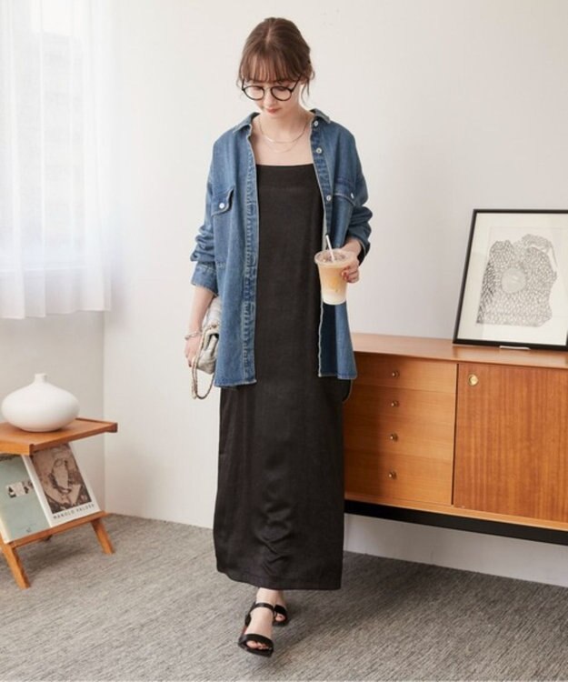 WEGO 【ANGIE VINTAGE】オーバーサイズシャツジャケット ブルー