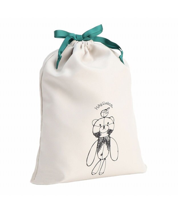 ACE BAGS & LUGGAGE HAyU × ace.  巾着 2点セット 猫柄 17824 アイボリー