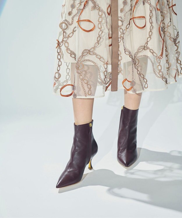 GRACE CONTINENTAL チェーン刺繍ワンピース キナリ