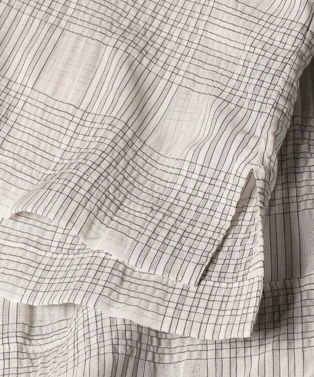 Paul Smith ワッシャーチェック シアー シャツ オフホワイト