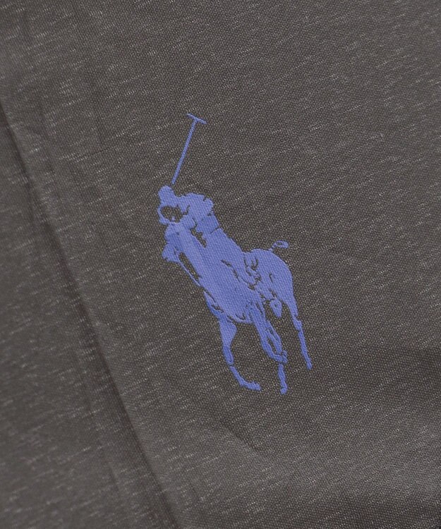 MOONBAT 【大きめ/軽量】POLO RALPH LAUREN 長傘 メンズ プレーン ワンポイント刺繍 65cm ブラック