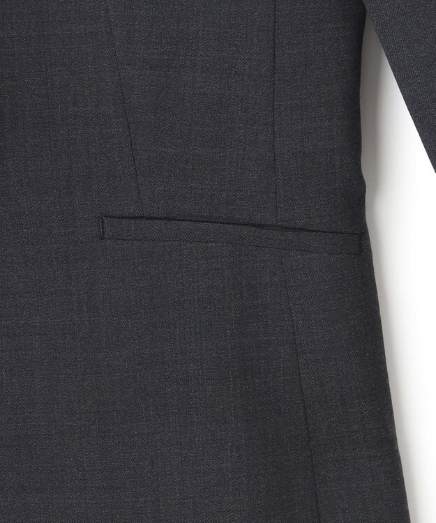 ICB 【UVカット・洗える】ウール2WAYストレッチ テーラードジャケット チャコール系