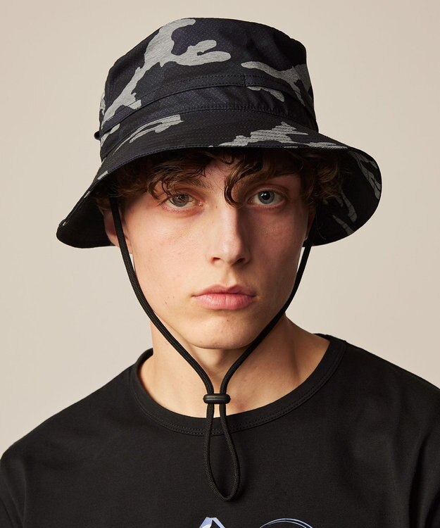 JOSEPH ABBOUD MOUNTAIN 【撥水・軽量・男女兼用・折り畳み可・究極のポータブル性】ポケッタブルバケットハット ネイビー系6