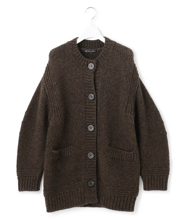 23区 L チャンキー ニットアウター ダークブラウン系