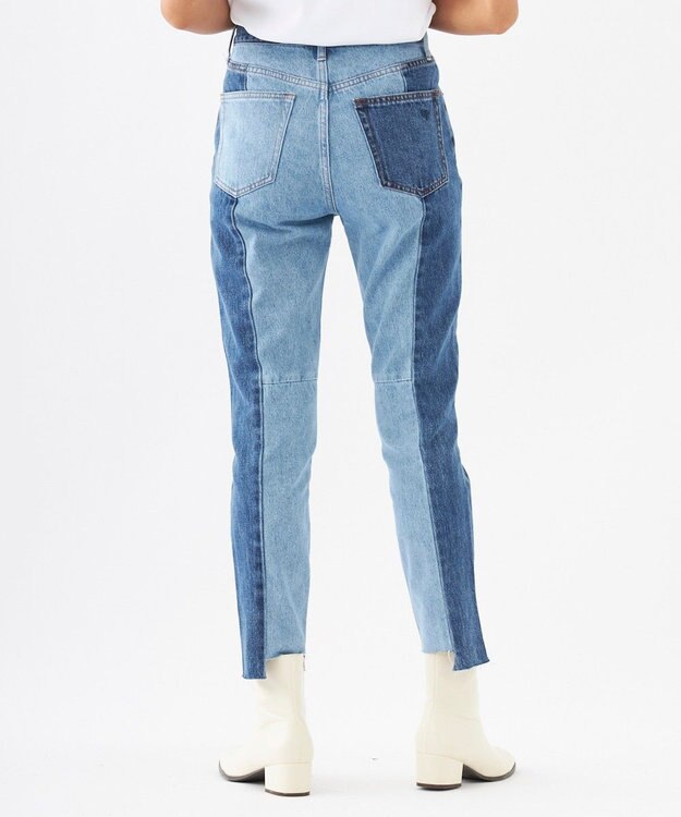 OP／FILA 【OP】美脚パッチワークデニム ブルー