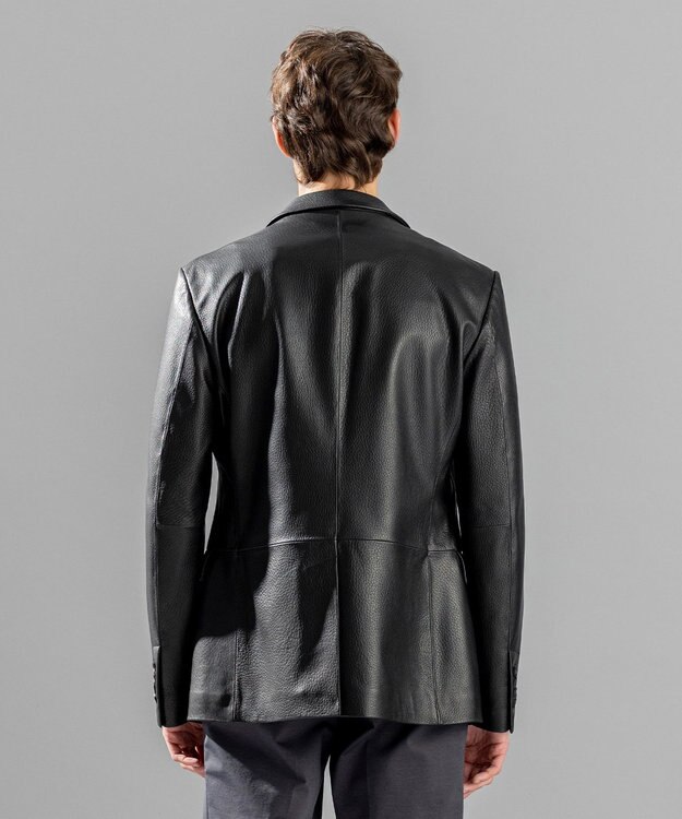 JOSEPH HOMME 【LEON 掲載】<WEB限定>ライトゴートシュリンクレザー　ジャケット ブラック系