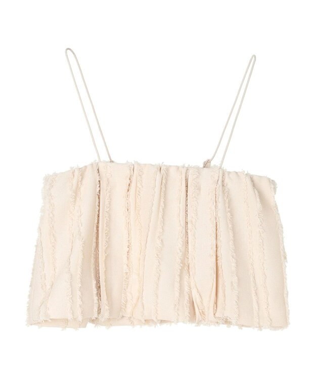 Green Parks ・ＡＮＤ　ＳＥＡＲＣＨフリンジストライプバルーンキャミ Ivory