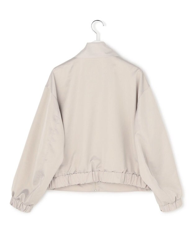 ICB 【2WAY】 ダルグロッシーサテン ボウタイ付きブルゾン トープ