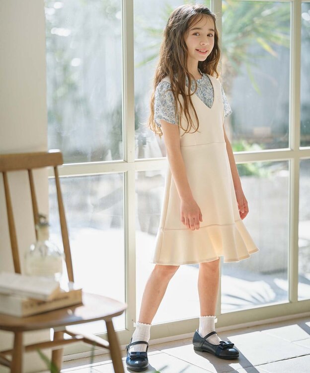 組曲 KIDS 【110-140㎝】サクラララ・ブラウス サックスブルー系5