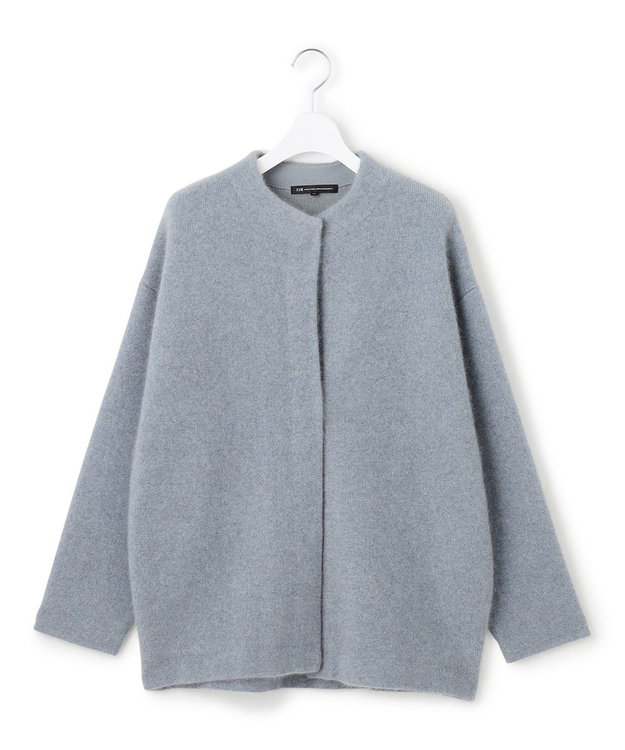 23区 S 【見上愛さん着用】ラクーンブレンドダブルフェイス ニット アウター スカイブルー系