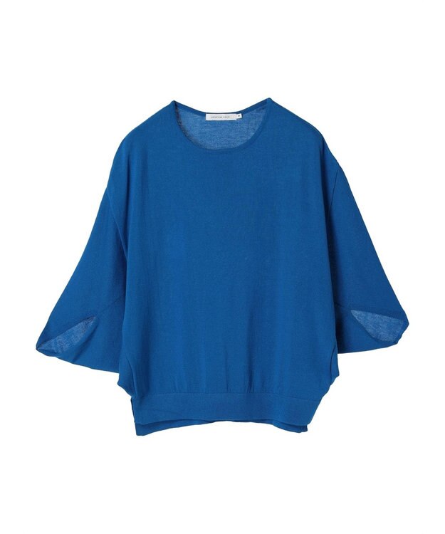 AMERICAN HOLIC 接触冷感トライアングルスリーブニットプルオーバー Blue