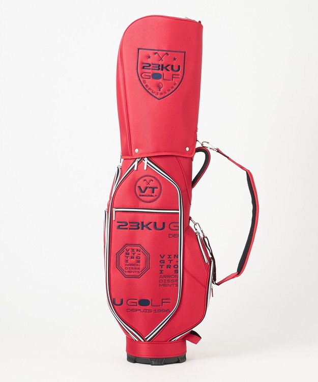 23区GOLF 【UNISEX】ツアーモデル キャディバッグ レッド系