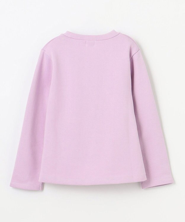 組曲 KIDS 【110-140㎝】オーナメント刺繍 トレーナー ライラック系