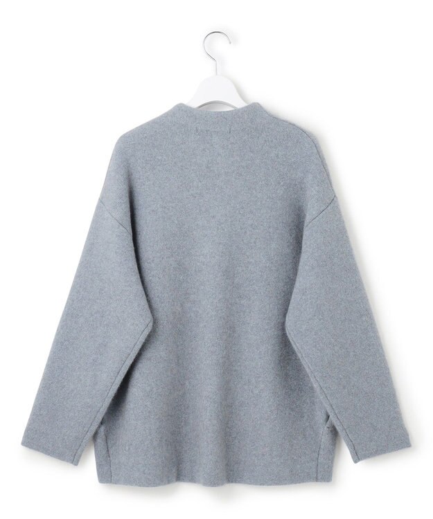 23区 S 【見上愛さん着用】ラクーンブレンドダブルフェイス ニット アウター スカイブルー系