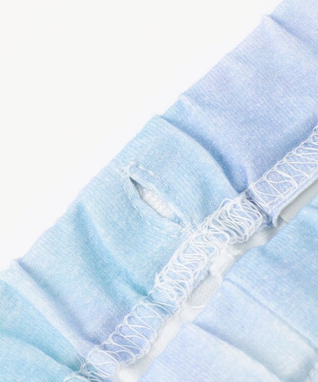 ANY KIDS 裾リボン 5分丈 レギンス レインボーサックス