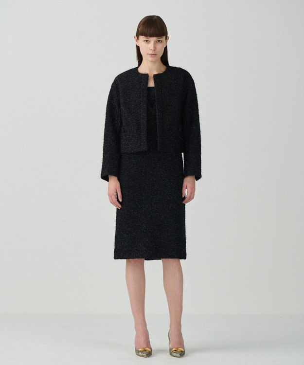 GRACE CONTINENTAL ラメシャイニードレス ブラック