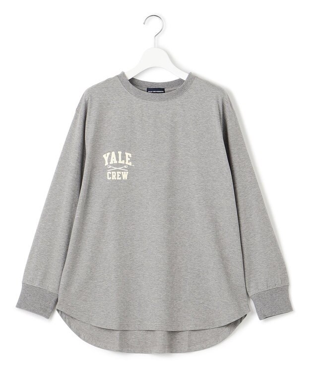J.PRESS YORK STREET 【WOMEN】YALE × J.PRESS YORK STREET コラボワンポイントTシャツ ライトグレー系