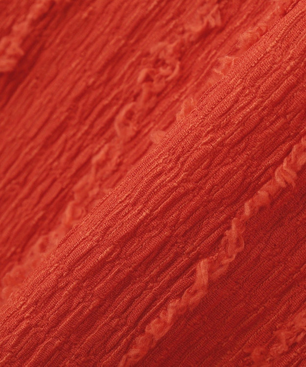 Green Parks ５分袖表面感カットプルオーバー Orange