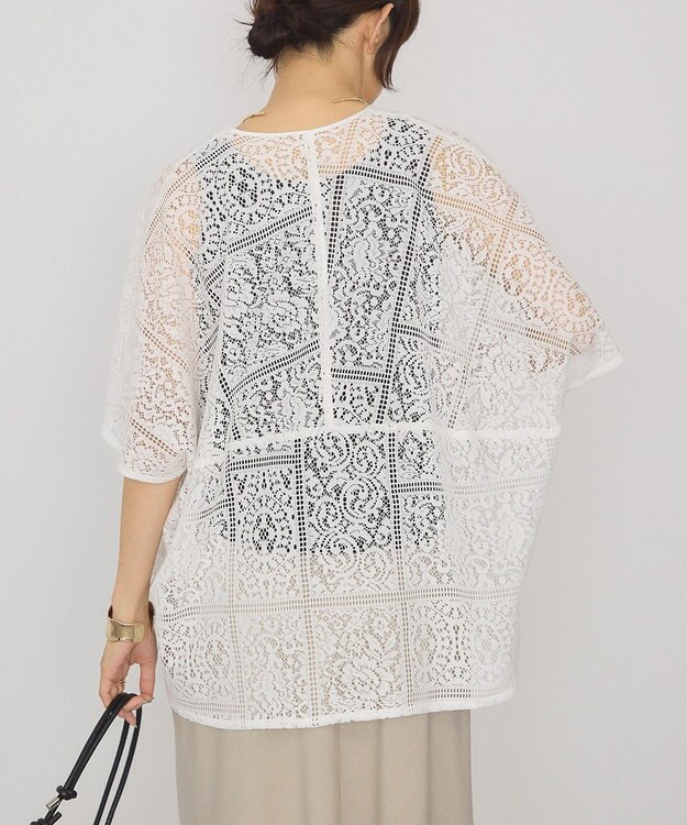 AMERICAN HOLIC レースコクーンプルオーバー Off White