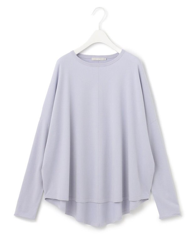 ICB 【WEB限定カラーあり・洗える】ヴィスコースワイド プルオーバー ライラックグレー系