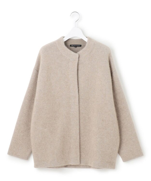 23区 S 【見上愛さん着用】ラクーンブレンドダブルフェイス ニット アウター ベージュ系