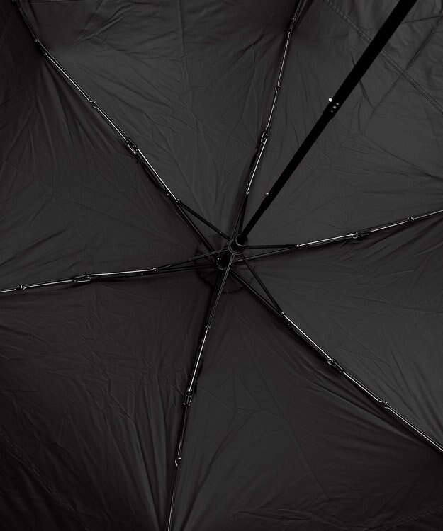 TOCCA 【晴雨兼用・UVカット100%生地】LOGO FRILL UMBRELLA 折り畳み傘 収納バッグ付き ブラック系