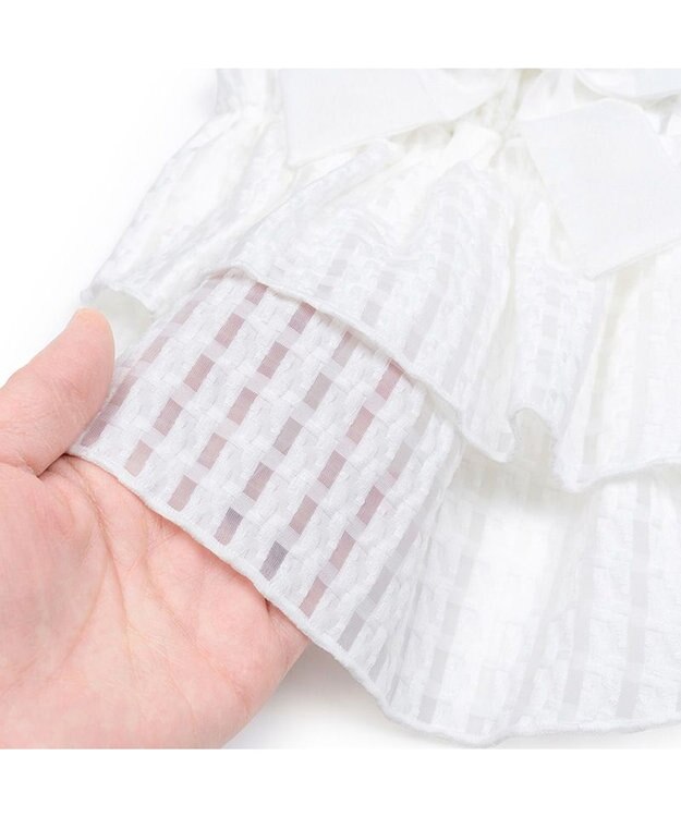 PET PARADISE cherircouture シースルーリボン ワンピース 小型犬 ホワイト