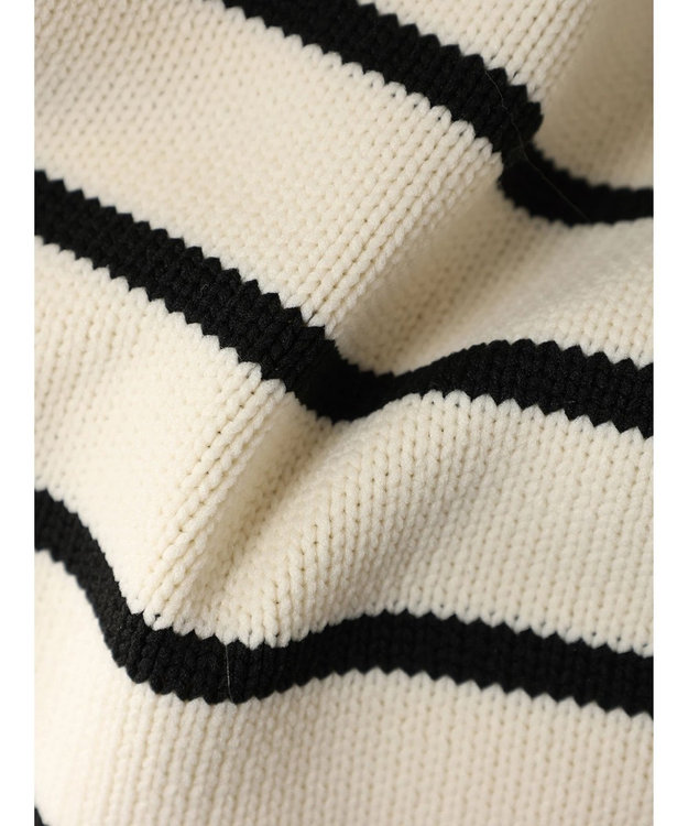 Green Parks ・ｎｏｖｅｍ９　ボーダーエアーニットプルオーバー Ivory