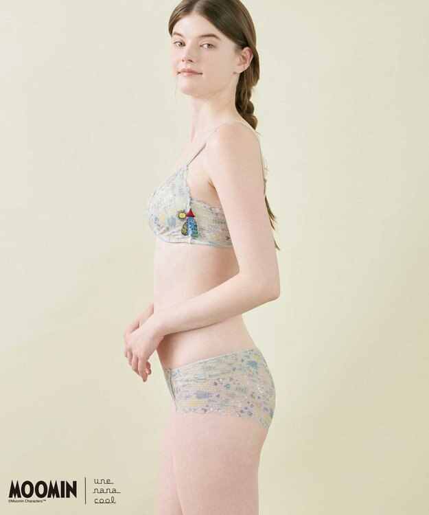 une nana cool 【ムーミン】 MOOMIN * une nana cool  364 レース ノンワイヤーブラ PU