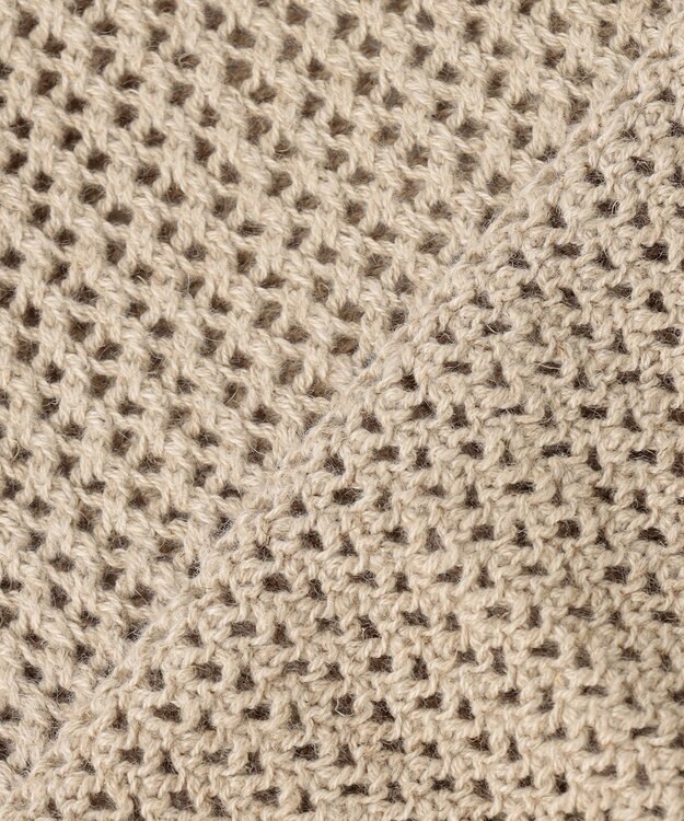 23区 【SLOW/洗える】メッシュニット ベスト アイボリー系