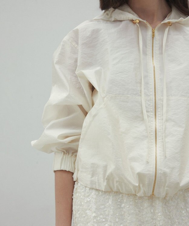 BEIGE， 【洗える・Precious 4月号掲載】GAURA / シアーパーカーブルゾン Meringue