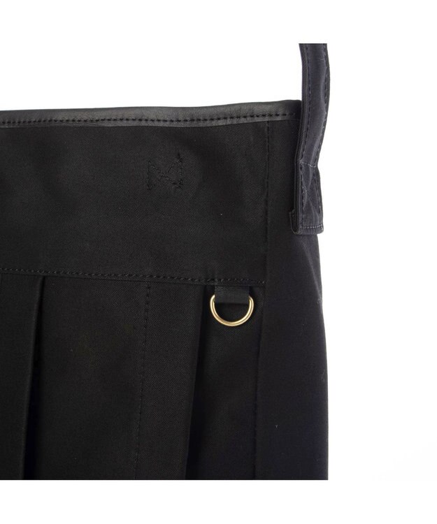 UNBILLION ペルケ perche / ベンダイルコットンスコッチガードプリーツショルダー ブラック