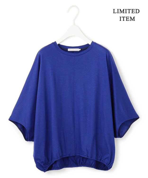 ICB L 【WEB限定・洗える】Ly.COハイゲージ ドルマンスリーブプルオーバー ブルー系